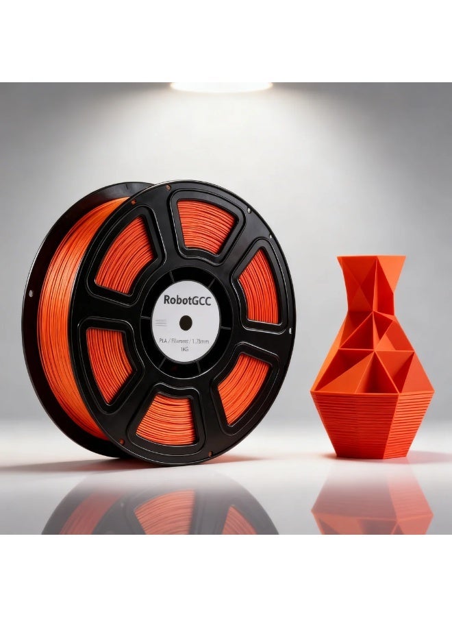 robotgcc Silk PLA Red Gold 1.75mm 3D Printer Filament 1KG Dual Color Silk PLA Filament Metallic Gradient PLA Filament Color Changing PLA Filament Smooth Glossy Finish PLA Material for FDM Printing High Quality PLA Filament Stable Extrusion Consistent Diameter Easy Printing PLA Compatible with Most 3D Printers Decorative Printing Filament for Models Sculptures Cosplay Engineering Prototyping DIY Projects Reliable Layer Adhesion Low Warping Premium Surface Finish Red Gold PLA Filament High Precision Tolerance Strong Bonding Performance Professional 3D Printing Material Universal FDM Filament Spool Long Length High Strength PLA Filament - Image 2