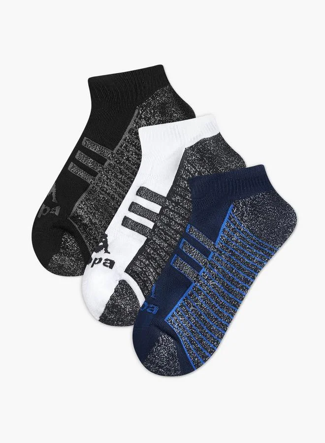 كابا طقم  جوارب كابا مخططة بطول الكاحل بنصف تيري