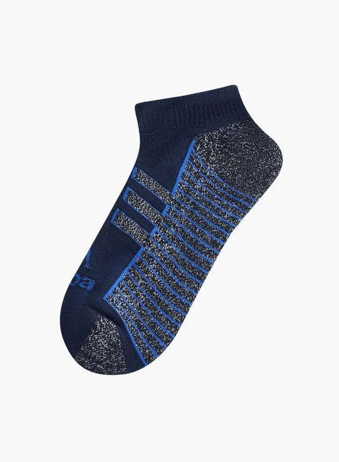 كابا طقم  جوارب كابا مخططة بطول الكاحل بنصف تيري