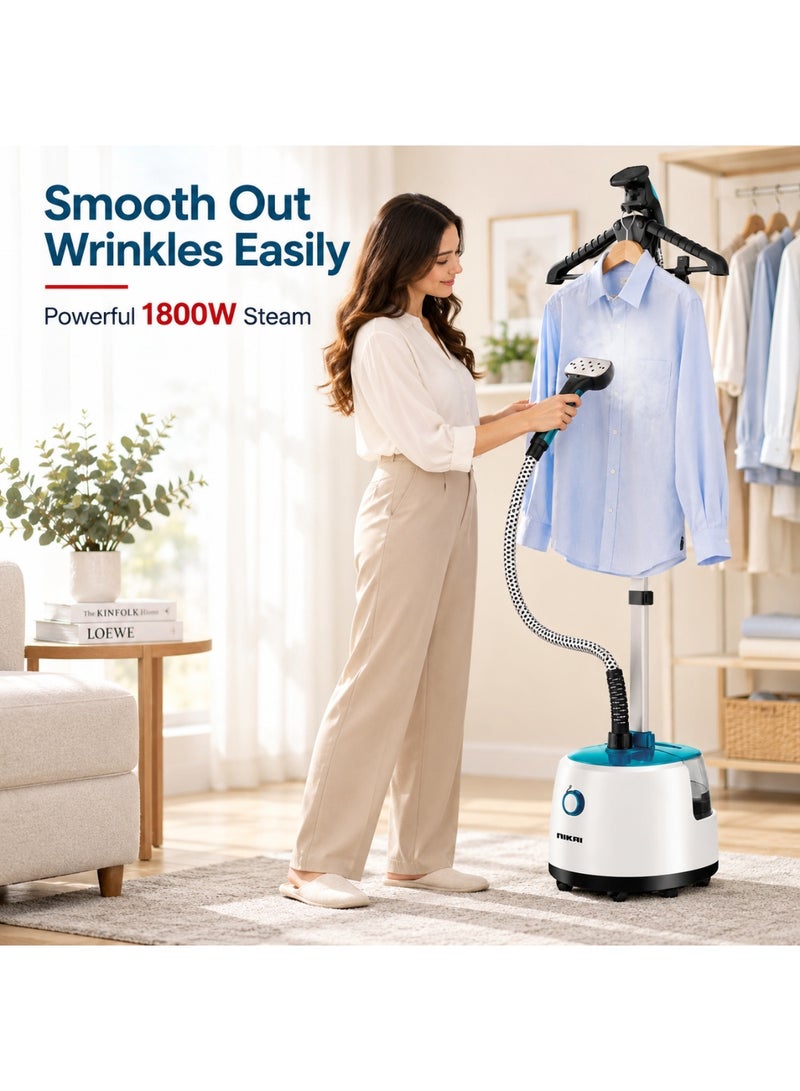 نيكاي جهاز كي بالبخار مزود بلوح من الحديد بقدرة 1800 وات 2 L 1800 W NGS666AB متعدد الألوان - Image 2
