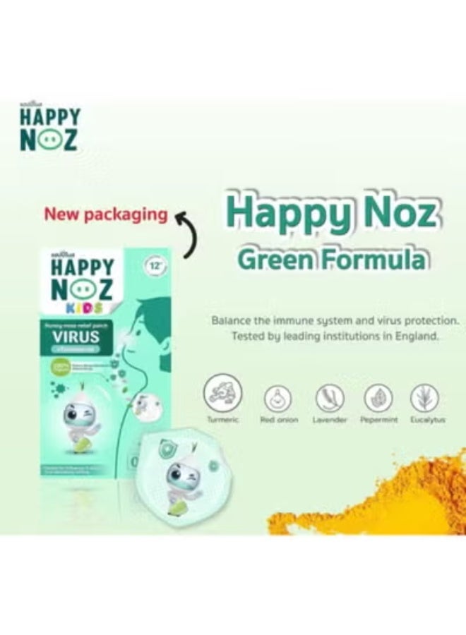 Happy Noz Pack Of 2 Anti Virus Runny Nose Relief Patch For Kids - Image 4