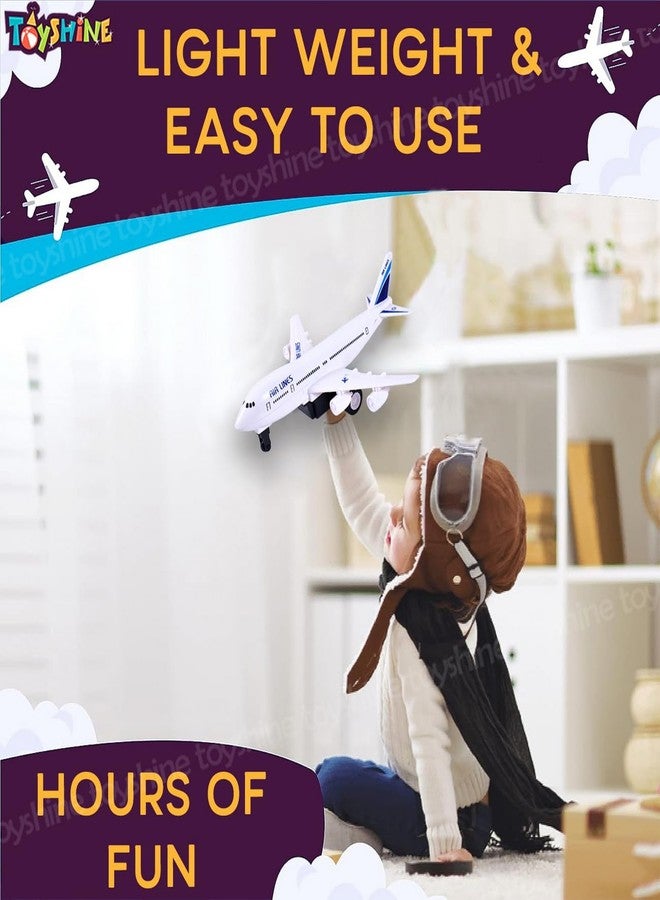 Toyshine Kids Play Vehicles Pull Back Airplane Toys for 3 4 5 6 Year Old Boys Girls-Multicolor - Image 2