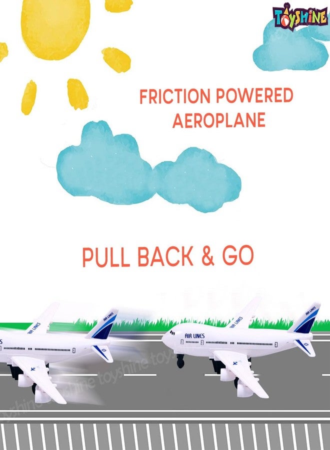 Toyshine Kids Play Vehicles Pull Back Airplane Toys for 3 4 5 6 Year Old Boys Girls-Multicolor - Image 3