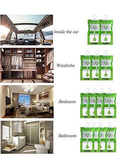 TYCOM Tycom Hanging Anti  mold Deodorizing Moisture Proof Desiccant absorber Bag and Odor Eliminator Hanging Bags to Rid Damp in Closet Cars Bathroom wardrobes Basement Gym Bag Humidity Bags-6Pcs  - Image 4