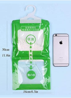 TYCOM Tycom Hanging Anti  mold Deodorizing Moisture Proof Desiccant absorber Bag and Odor Eliminator Hanging Bags to Rid Damp in Closet Cars Bathroom wardrobes Basement Gym Bag Humidity Bags-6Pcs  - Image 3