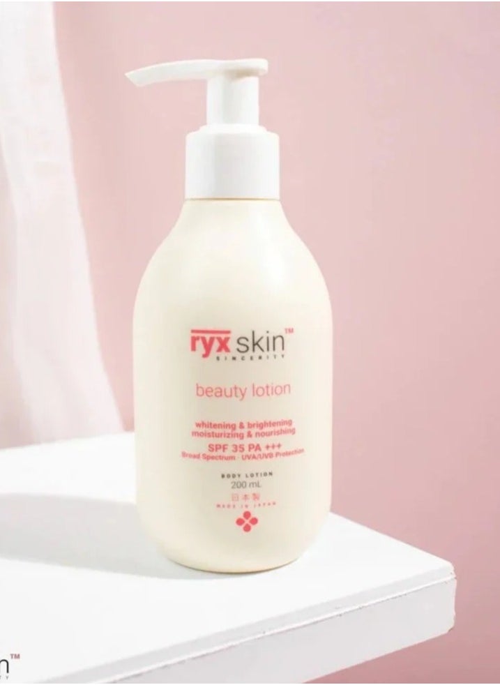 ryxskin sincerity Ryx Skin Sincerity Beauty Lotion Spf35 (200ml)  - Image 1
