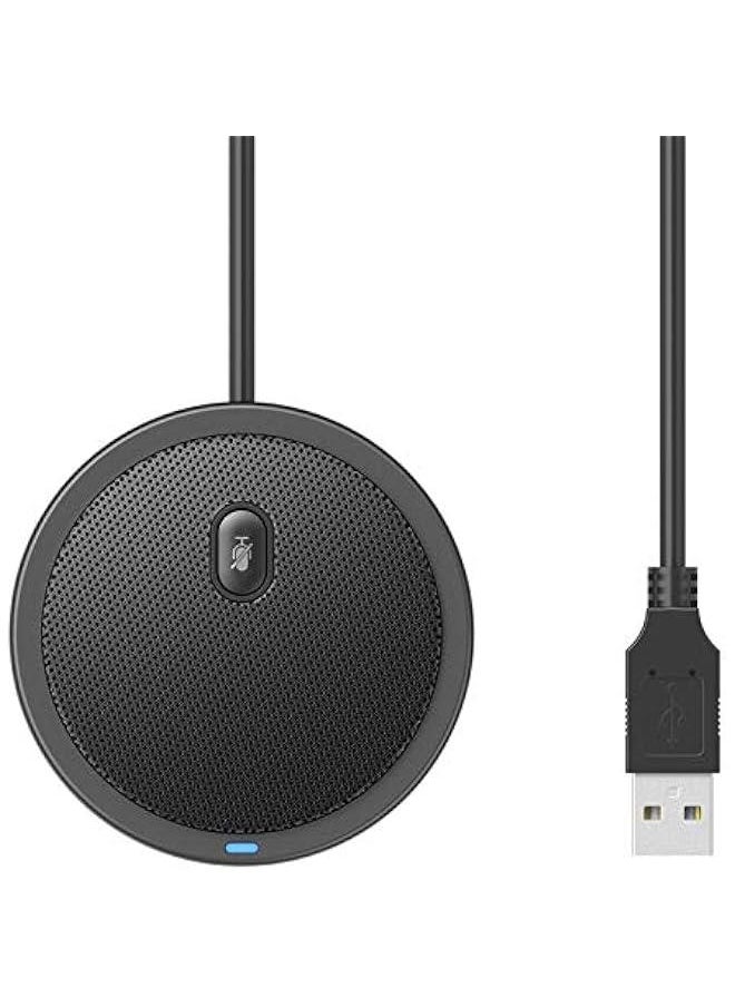 Generic - UM02 USB Omni-directional Condenser Microphone Computer Desktop Microphone Live Broadcast Microphone for Business Conferen Voice Chat Video Games Live Broadcast Sound Pick-up - Image 1