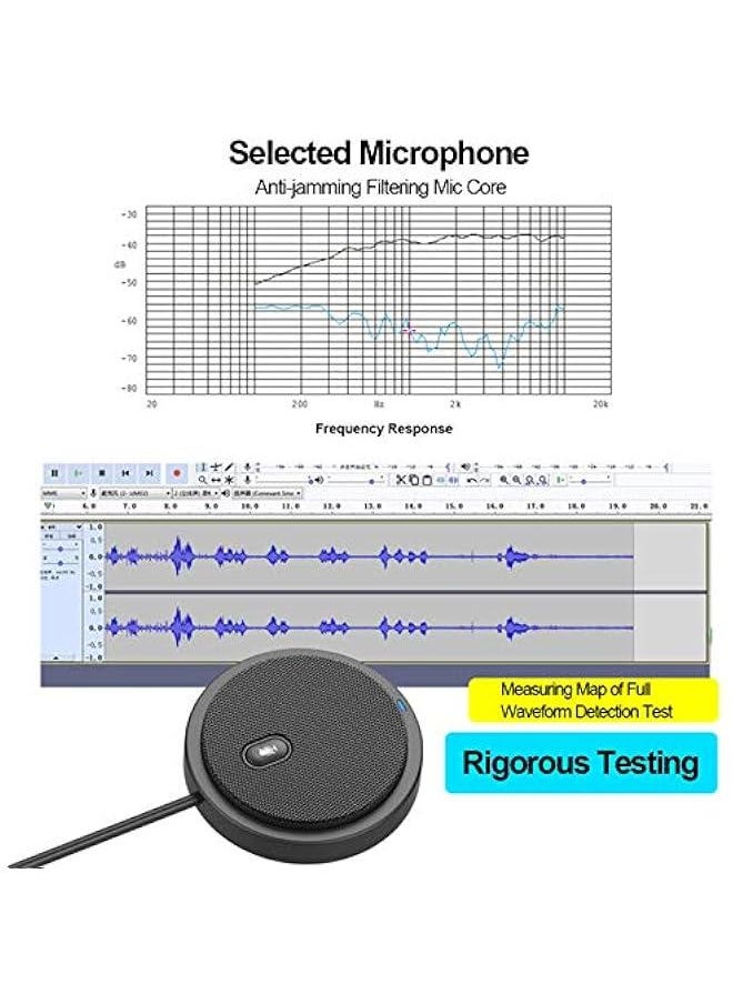 Generic - UM02 USB Omni-directional Condenser Microphone Computer Desktop Microphone Live Broadcast Microphone for Business Conferen Voice Chat Video Games Live Broadcast Sound Pick-up - Image 1