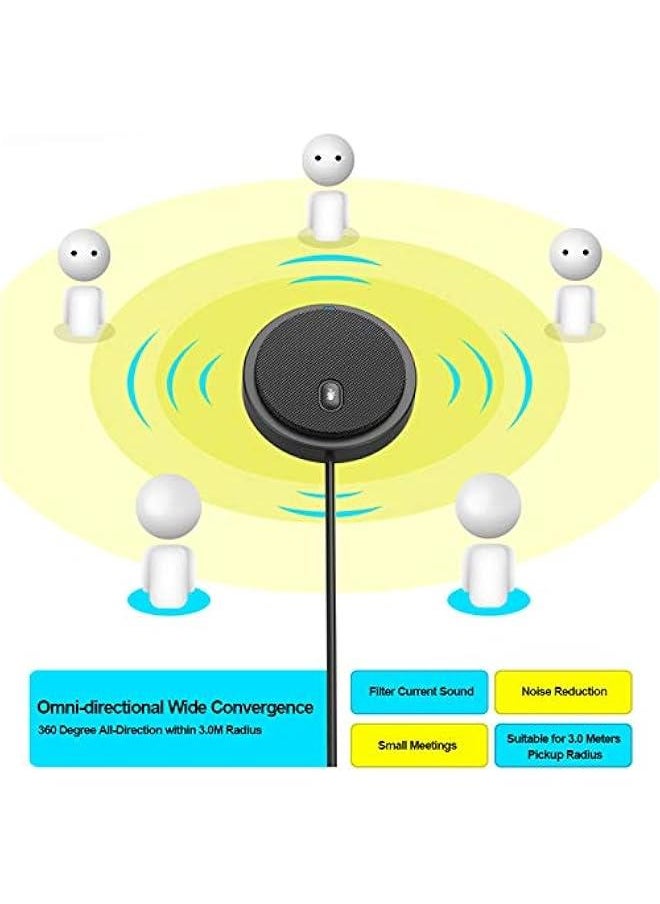 Generic - UM02 USB Omni-directional Condenser Microphone Computer Desktop Microphone Live Broadcast Microphone for Business Conferen Voice Chat Video Games Live Broadcast Sound Pick-up - Image 1