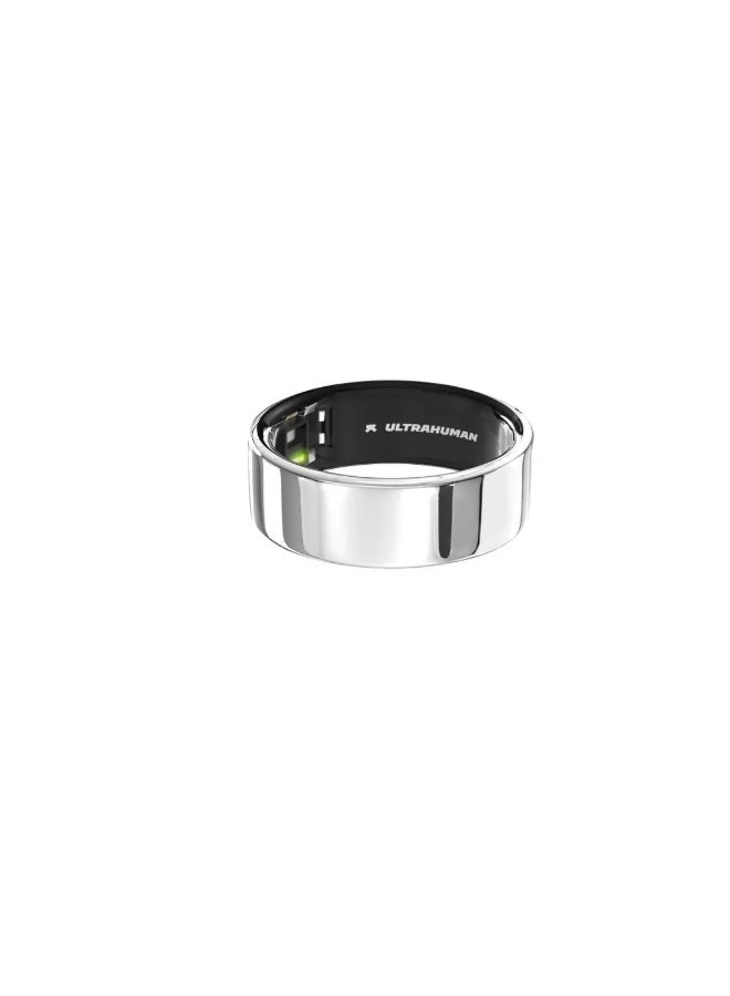 التراهيومان حلقة Ultrahuman Ring AIR - جهاز متطور لتتبع النوم، مراقبة تقلب معدل ضربات القلب ودرجة الحرارة، تتبع التمارين والحركة والتعافي، مقاوم للماء، لون فضي فاتح، مقاس 08 - Image 2