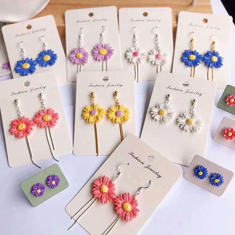 LEGACYCART 13 Cavity sunflower Flower Polymer Clay Molds for Jewelry Making, Cake Decoration, 3D Daisy Miniature Clay Molds Silicone Flower Molds for Earrings Decoration Candy cake decoration candle wax mini soap  - Image 4