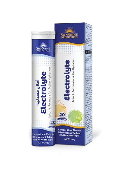 Sunshine Nutrition Isotonic Electrolyte Effervescent 20 Tablets