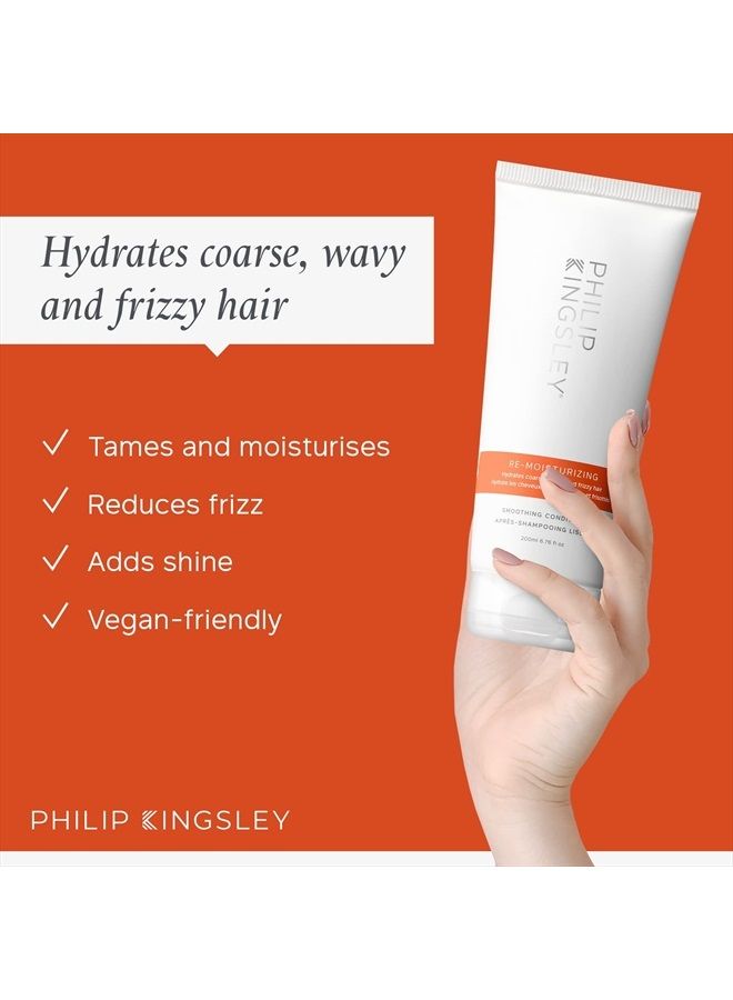 Philip Kingsley Re-Moisturizing Conditioner Smoothing for Curly, Frizzy, Wavy, Dry, Coarse Hair Hydrating Conditioner Taming, Hydrates, Tames, and Smooths, 6.76 oz - Image 2