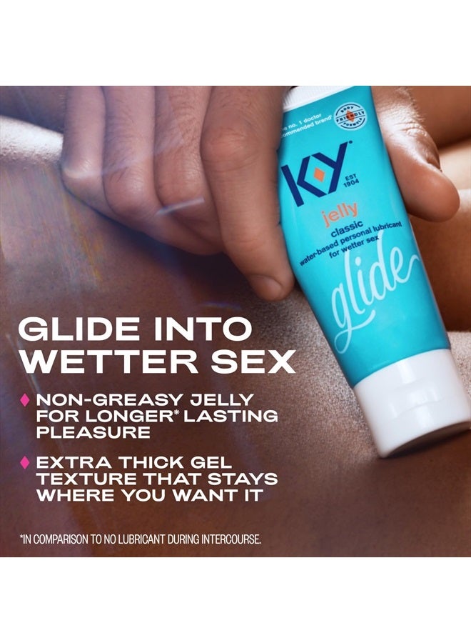K-Y Jelly Water Based Lube For Sex, Anal Lube, Non-Greasy Water Based Personal Lubricant, pH Friendly Sex Lube Can Be Used With Sex Toys For Women & Male Sex Toys, Condom Friendly Personal Lube, 4 OZ - Image 3