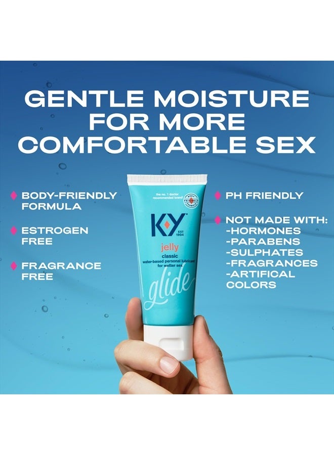 K-Y Jelly Water Based Lube For Sex, Anal Lube, Non-Greasy Water Based Personal Lubricant, pH Friendly Sex Lube Can Be Used With Sex Toys For Women & Male Sex Toys, Condom Friendly Personal Lube, 4 OZ - Image 4