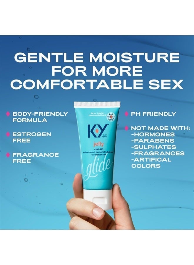 K-Y Jelly Water Based Lube For Sex, Anal Lube, Non-Greasy Water Based Personal Lubricant, pH Friendly Sex Lube Can Be Used With Sex Toys For Women & Male Sex Toys, Condom Friendly Personal Lube, 4 OZ - Image 5