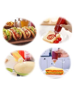 Y&D 5pcs 8oz Squeeze Condiment Bottles with Cap Seasoning Dispensers 230ml  - Image 4