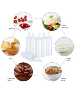 Y&D 5pcs 8oz Squeeze Condiment Bottles with Cap Seasoning Dispensers 230ml  - Image 3