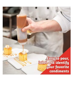 Y&D 5pcs 8oz Squeeze Condiment Bottles with Cap Seasoning Dispensers 230ml  - Image 2
