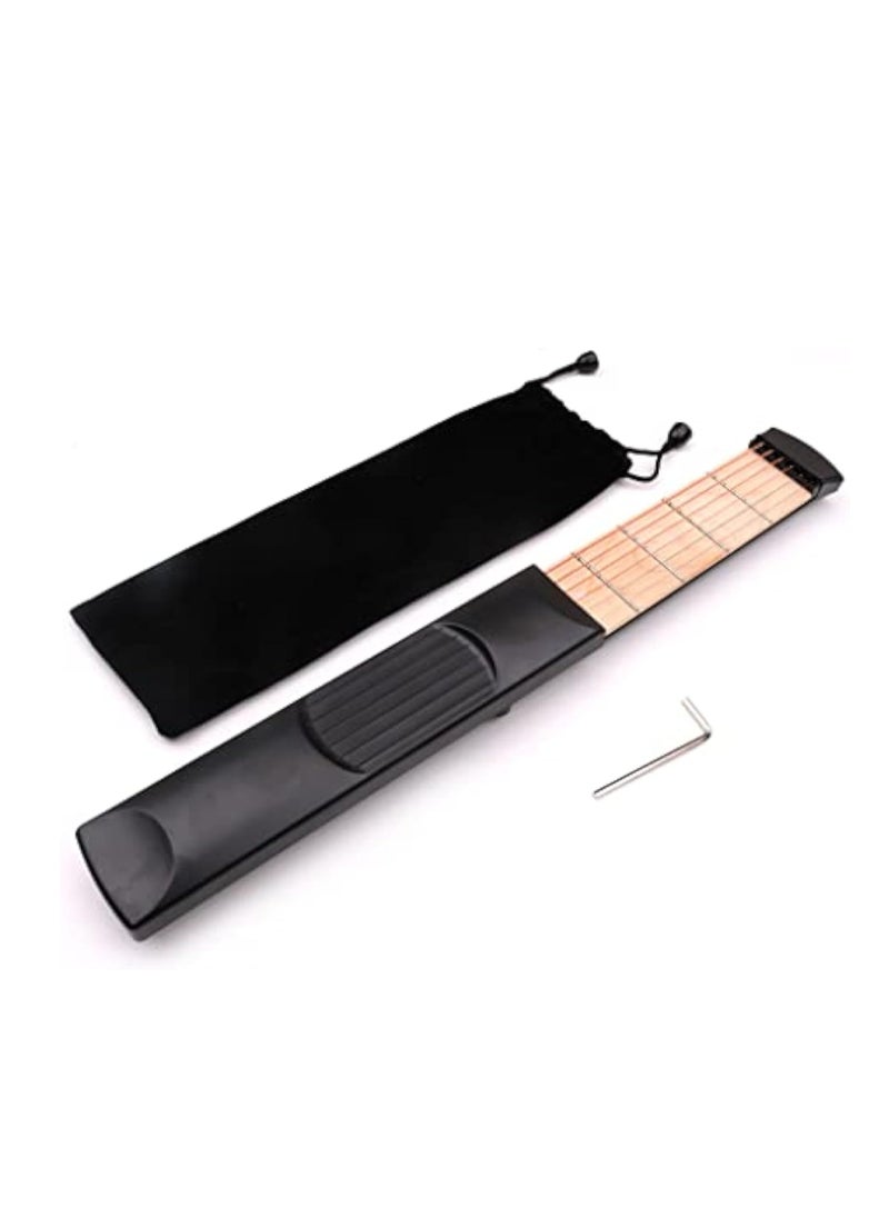 KASTWAVE 6 Fret Portable Left Hand Pocket Guitar Practice Tool, Guitar Gadget Chord Trainer, Guitar Attachment, Guitar Accessories Kit, for Beginner Guitarist Practice Training  - Image 1