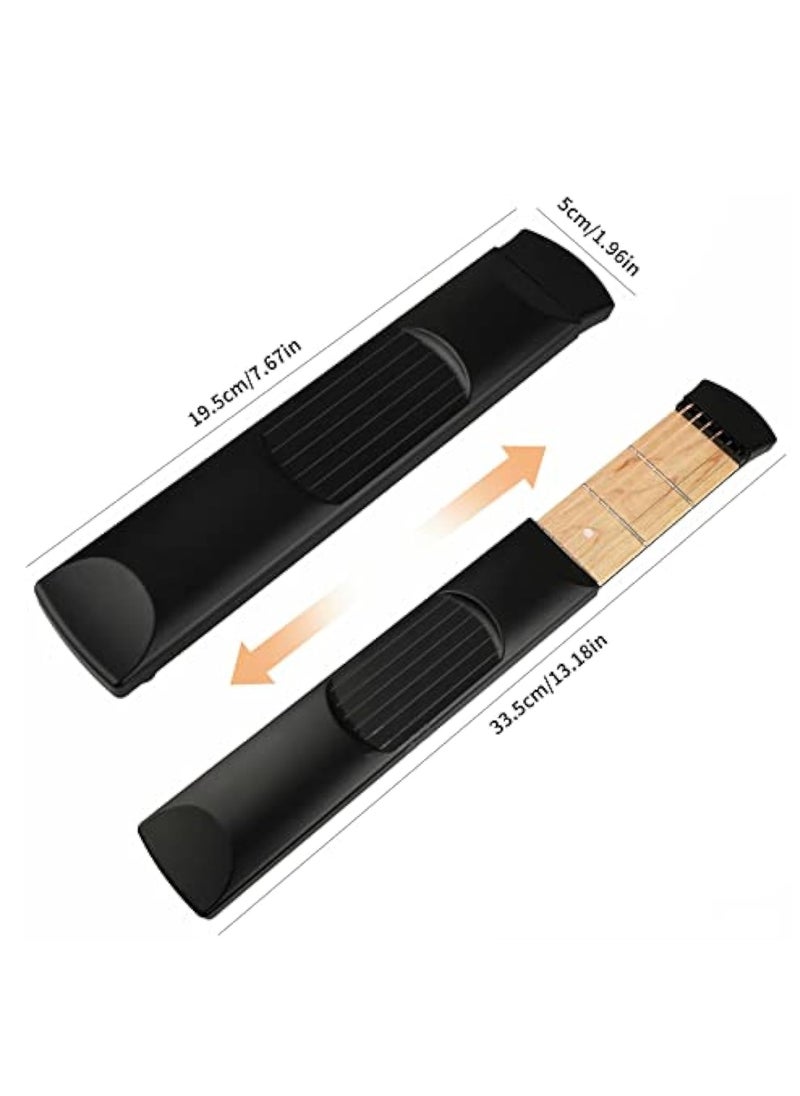 KASTWAVE 6 Fret Portable Left Hand Pocket Guitar Practice Tool, Guitar Gadget Chord Trainer, Guitar Attachment, Guitar Accessories Kit, for Beginner Guitarist Practice Training  - Image 4