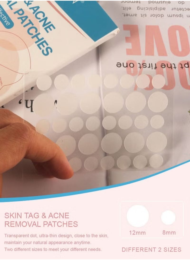 Sefudun Skin Tag and Acne Removal Patches Painless Easy to Use Effective Fast Transparent and Ultra-Thin Design Patches for Face and Body (108 Counts)  - Image 4