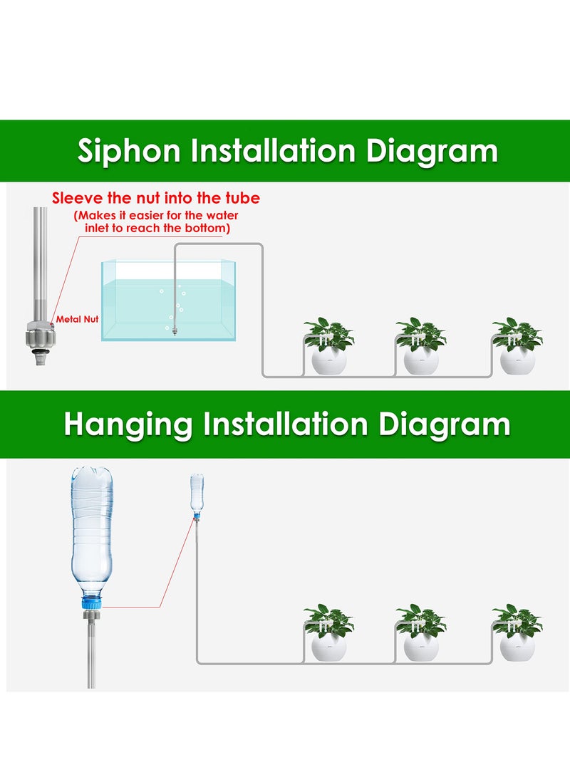 Generic Vacation Plant Watering Devices - Plant Irrigation System Outdoor - Automatic Plant Waterer - Self Watering Planter Insert for Indoor Outdoor Garden Potting  - Image 5