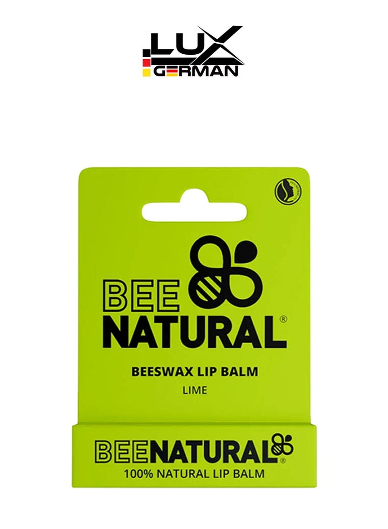 Bee Natural 100% Natural Moisturising Lip Balm Lime Flavour - Image 1