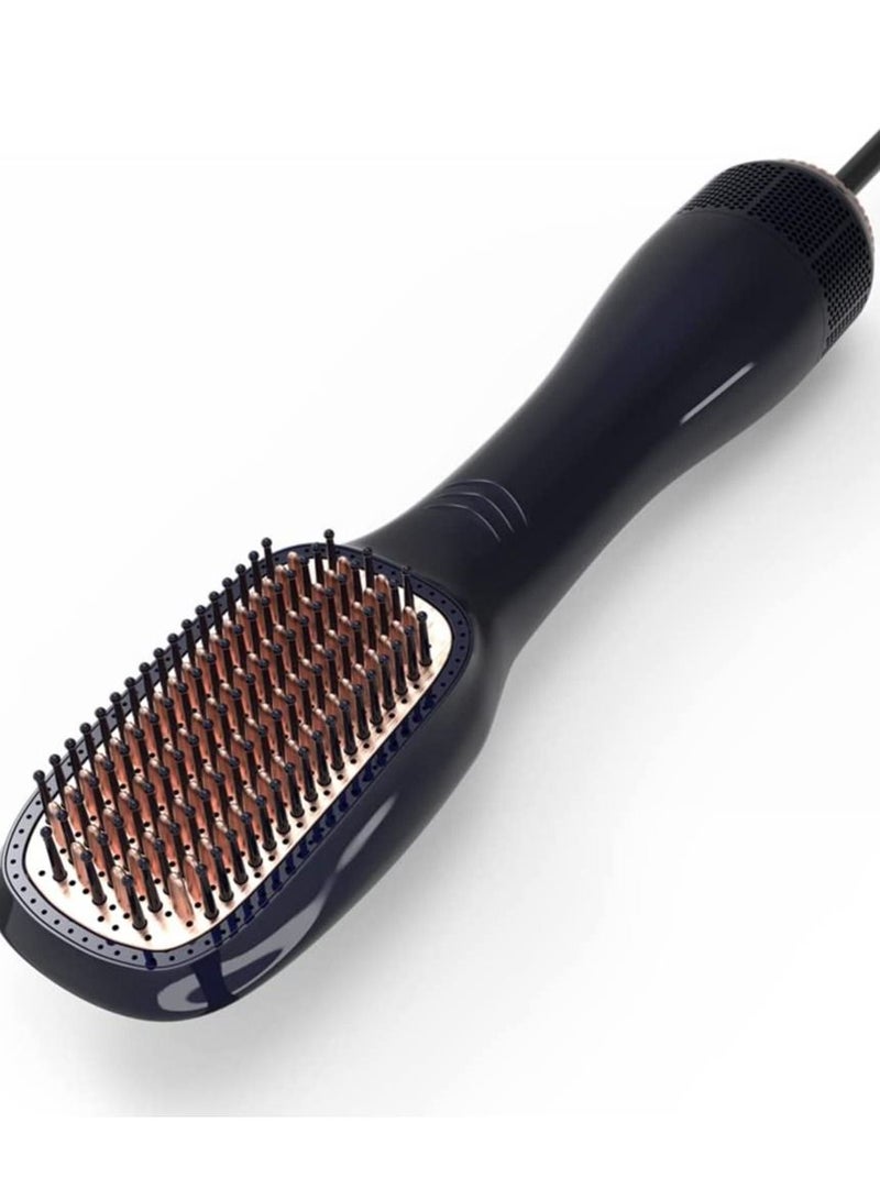 Hair Dryer Brush 3 in 1 Hot Air Brushes Blow Dryer Brush Hair Comb One Step Electric Hair Brushes Hair Straightener (gold) - Image 2