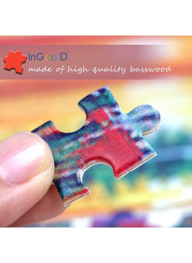Ingooood Ingooood- Jigsaw Puzzles 1000 Pieces for Adult- Tranquil Series-Sunrise Sailing Boat_IG-0459 Entertainment Wooden Puzzles Toys  - Image 3