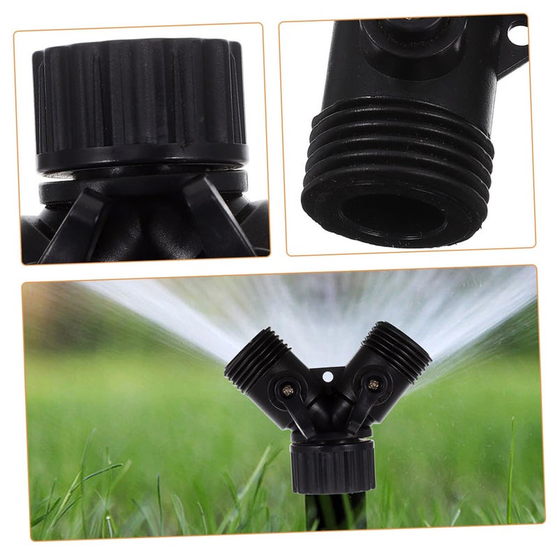 Garden Hose Y Splitter 4 Pack With Shut Off Valves Double Connector For Outdoor Irrigation - Image 5