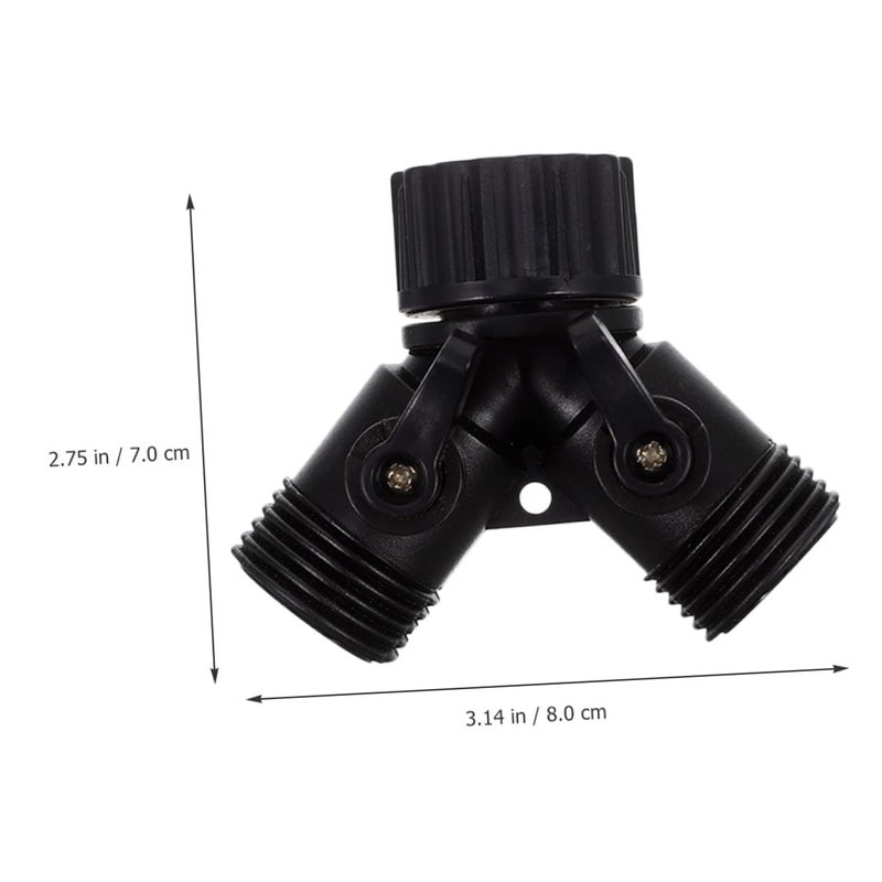 Garden Hose Y Splitter 4 Pack With Shut Off Valves Double Connector For Outdoor Irrigation - Image 3