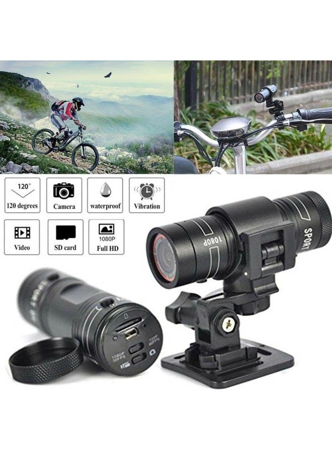 Generic P9 F9 Sports Camera HD 1080p Bicycle Helmet Waterproof DV Flashlight Driving Recorder Cross Border-Color:Only 32GB Memory Card - Image 1