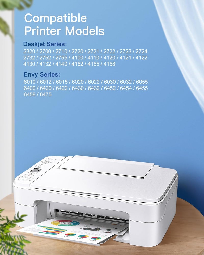 GPC Image Remanufactured Hp 305 Compatible For Hp 305 Ink Cartridges Hp 305 Xl High Yield Compatible For Hp Deskjet 2300 2700 4100, Hp Envy 6000 6400 Series Printers (2 Pack, 1 Black 1 Tri-Color) - Image 2