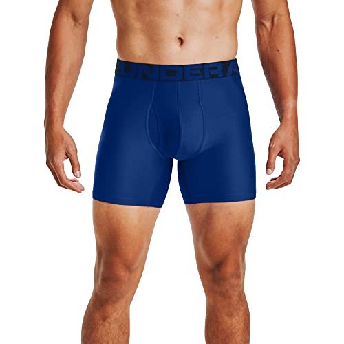 Under Armour mens Tech 6-inch Boxerjock 2-Pack, Royal (400)/Academy Blue, 5X-Large - Image 1