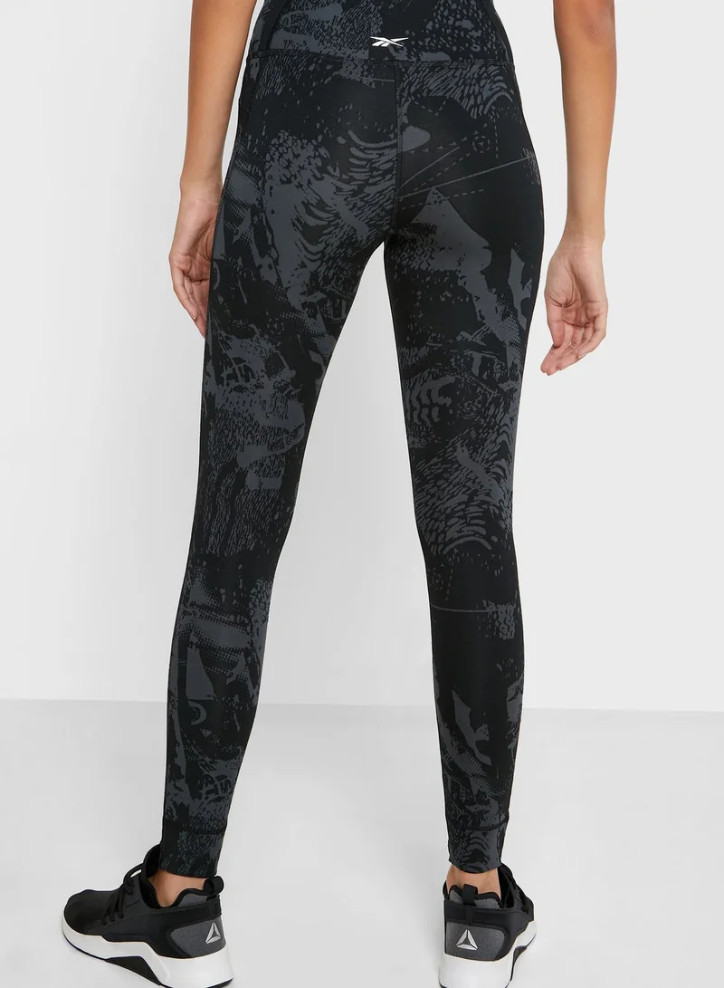 Reebok Combat Lux Bold Jacquard Tights