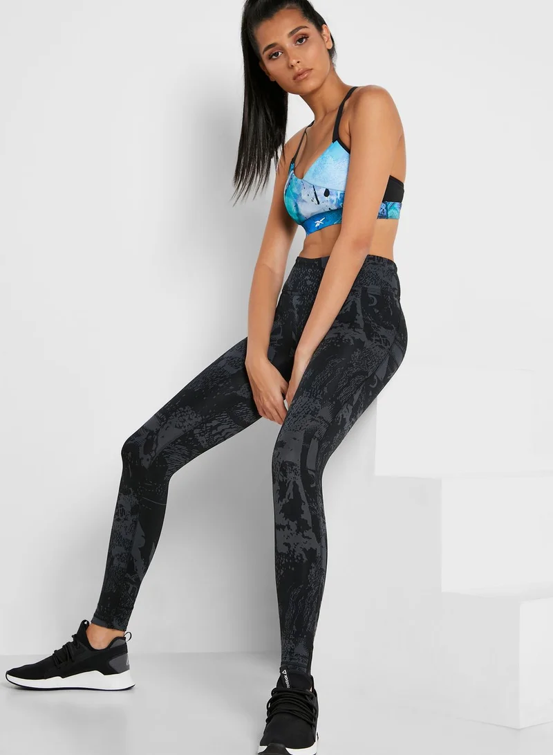 Reebok Combat Lux Bold Jacquard Tights