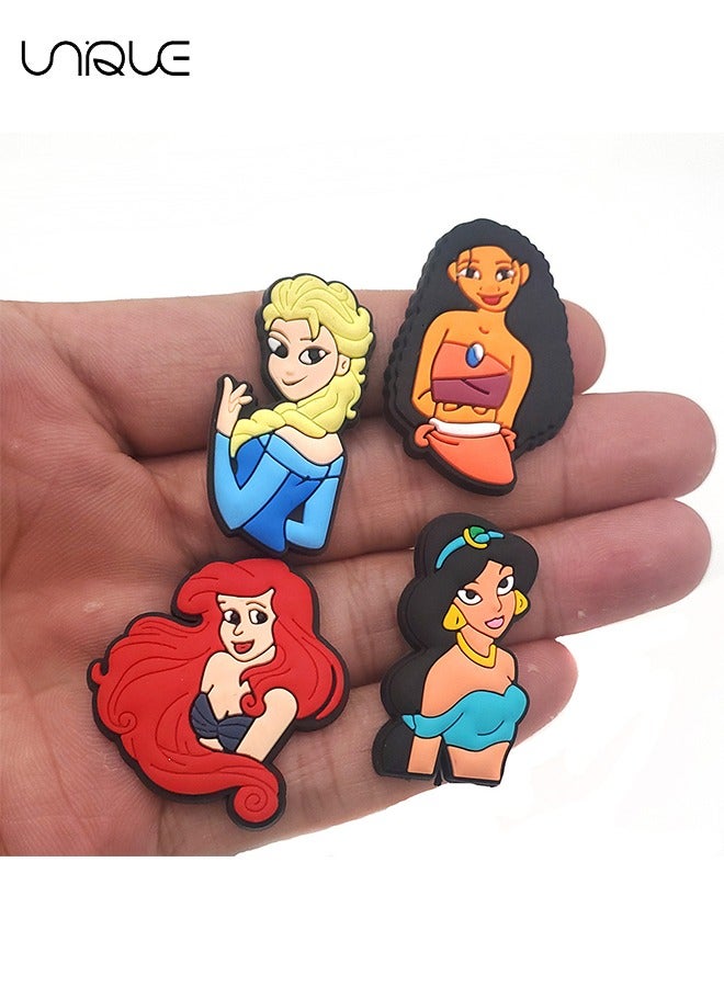 يونيك 15 قطعة من أبازيم الأحذية من سلسلة الأميرة - أبازيم أحذية سلسلة الرسوم المتحركة - لأحذية الثقب ، زخرفة الصندل ، هدايا للأطفال والأولاد والبنات والرجال والنساء - Image 4