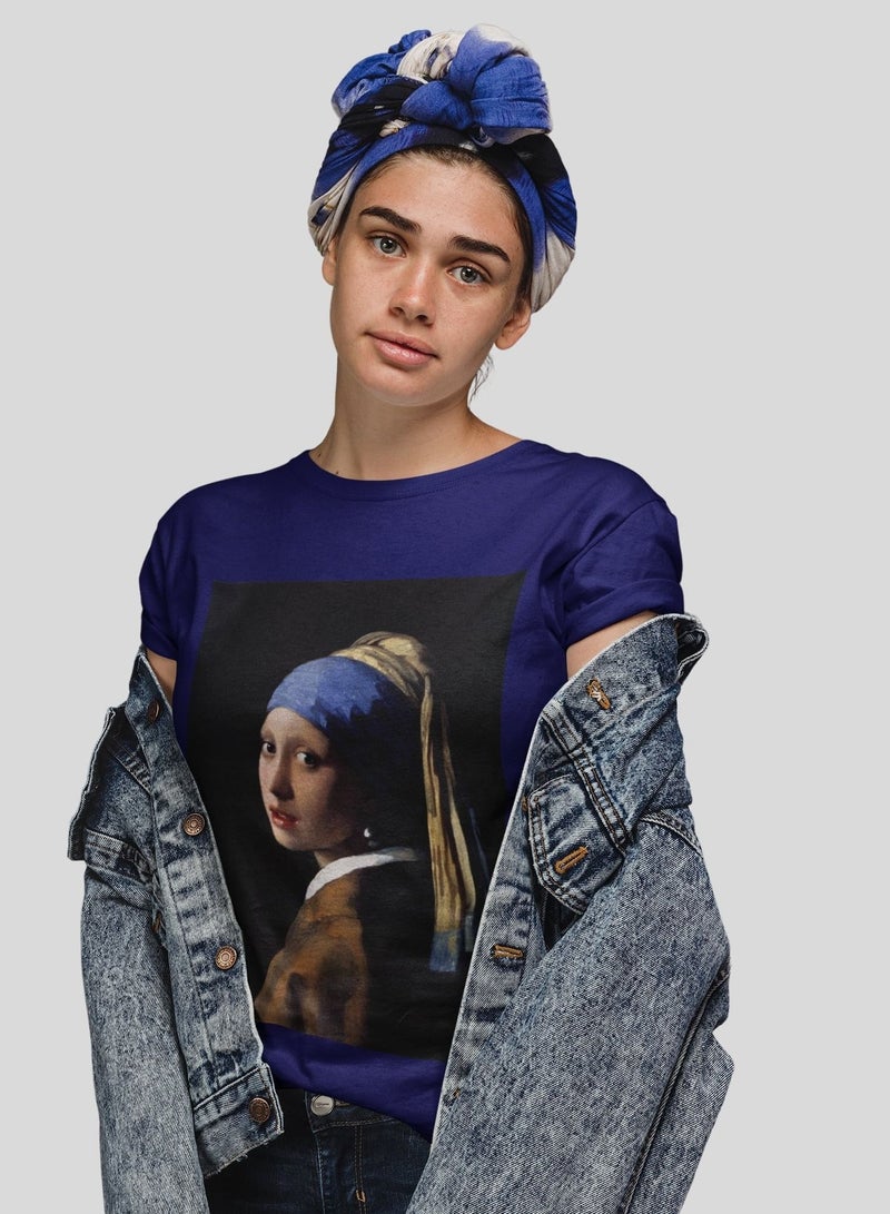 MERCH The Girl With Pearl Earing Printed T-shirt - Image 1