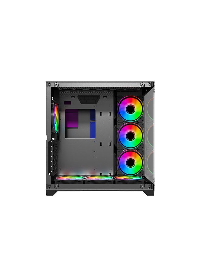 Generic Gaming Case Hook 1PZ Black 7 Fan ARGB 2 Side Glass  - Image 3