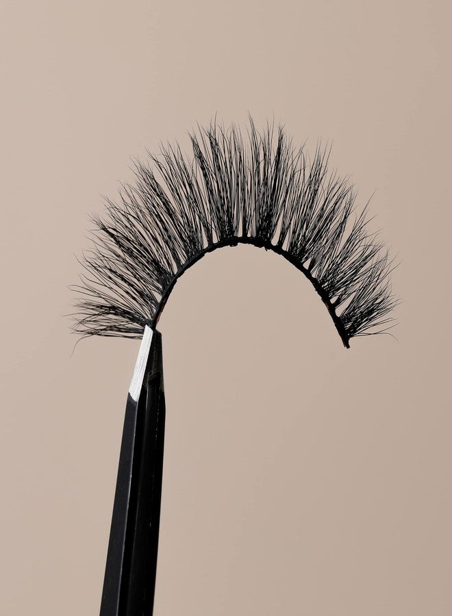Araceli Beauty 3D Faux Mink Eyelashes - Acapulco - False Lash Pair, Natural Eyelashes, Fluffy and Wispy, Medium Length, Super-Soft Synthetic Mink, Comfortable Cotton-Like Band, Reusable, Black - Image 5