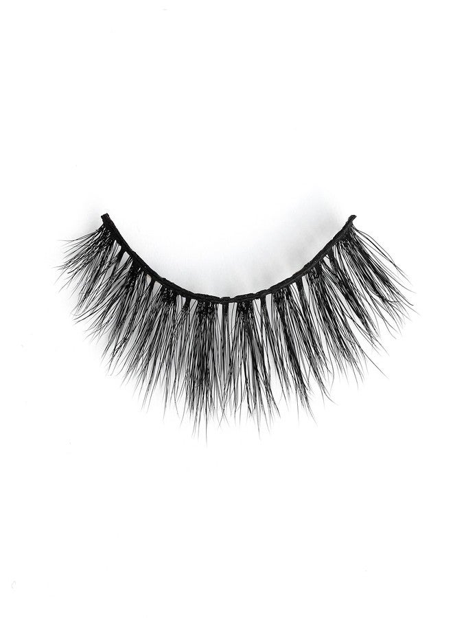 Araceli Beauty 3D Faux Mink Eyelashes - Acapulco - False Lash Pair, Natural Eyelashes, Fluffy and Wispy, Medium Length, Super-Soft Synthetic Mink, Comfortable Cotton-Like Band, Reusable, Black - Image 1