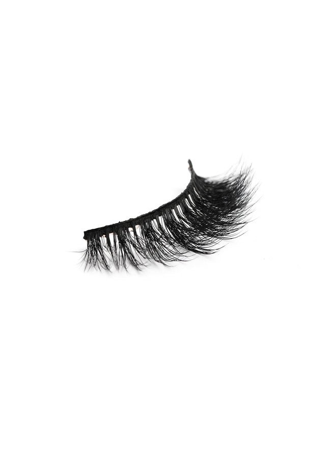 Araceli Beauty 3D Faux Mink Eyelashes - Acapulco - False Lash Pair, Natural Eyelashes, Fluffy and Wispy, Medium Length, Super-Soft Synthetic Mink, Comfortable Cotton-Like Band, Reusable, Black - Image 2