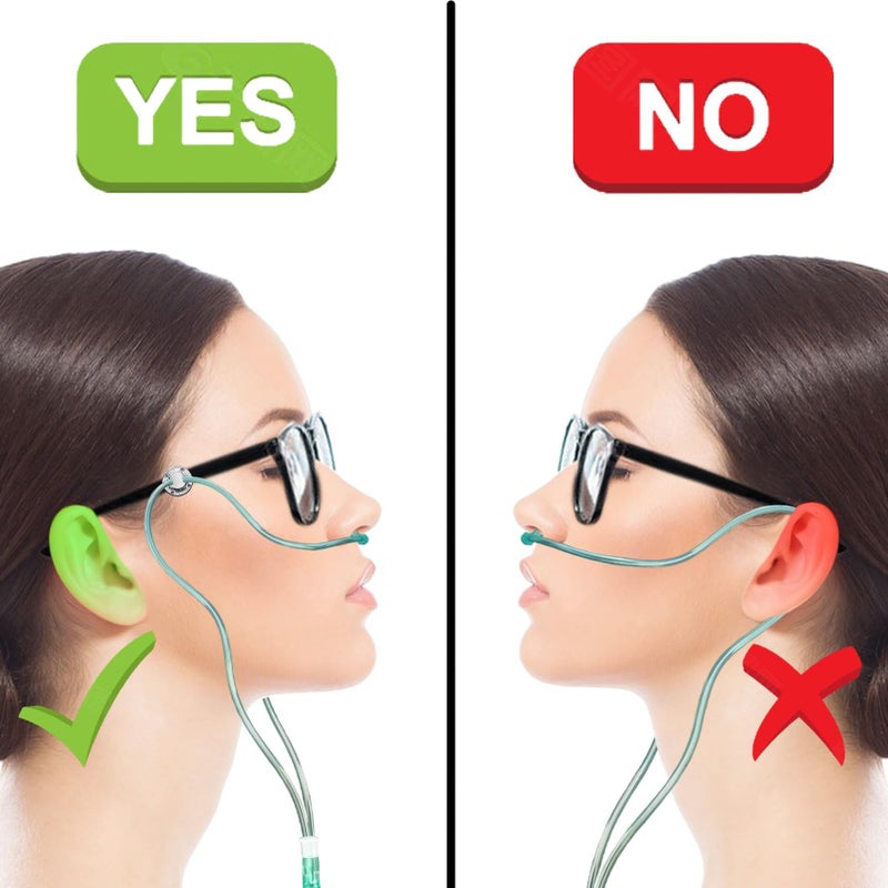 KAEDLEY With Anti Slip Design Oxygen Tube Clips For Glasses - Nasal Cannula Ear Protector - Nose Cannula Hose Holder - Oxygen Holder Effectively Avoiding Discomfort Pain Caused By Oxygen Tubes On The Ears - Image 3
