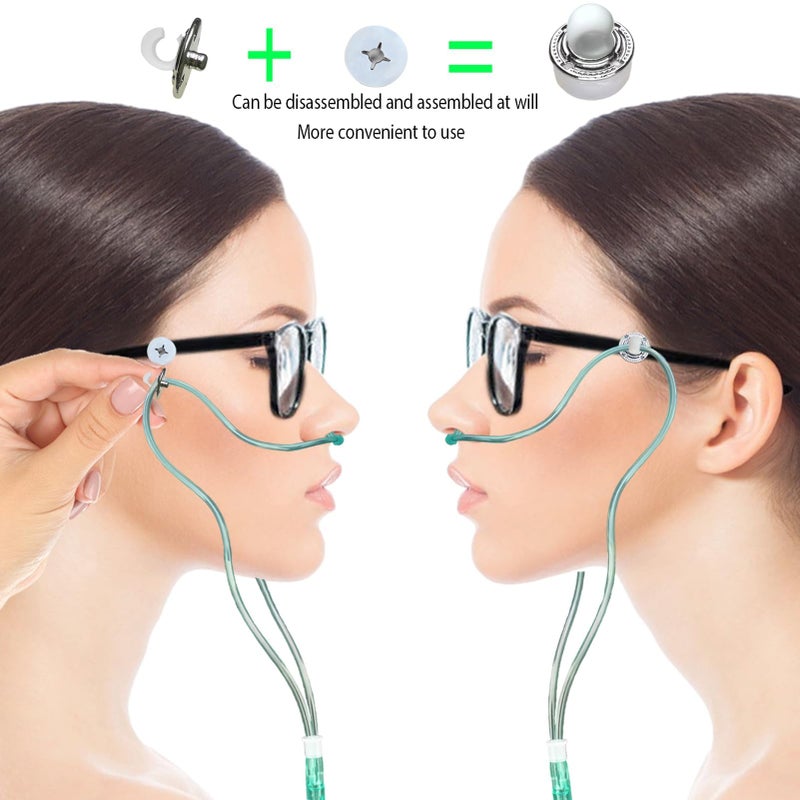 KAEDLEY With Anti Slip Design Oxygen Tube Clips For Glasses - Nasal Cannula Ear Protector - Nose Cannula Hose Holder - Oxygen Holder Effectively Avoiding Discomfort Pain Caused By Oxygen Tubes On The Ears - Image 4