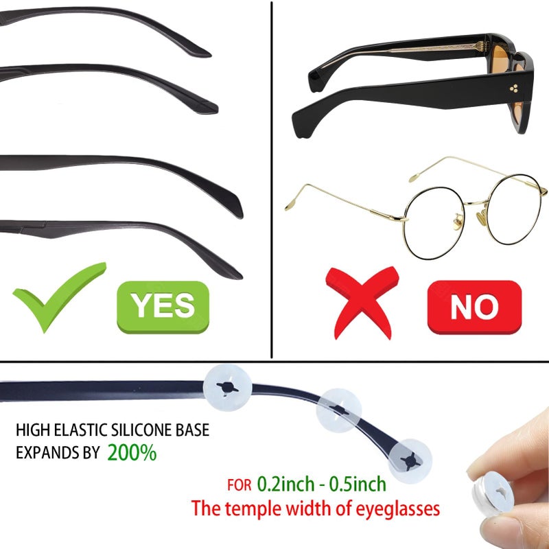 KAEDLEY With Anti Slip Design Oxygen Tube Clips For Glasses - Nasal Cannula Ear Protector - Nose Cannula Hose Holder - Oxygen Holder Effectively Avoiding Discomfort Pain Caused By Oxygen Tubes On The Ears - Image 2