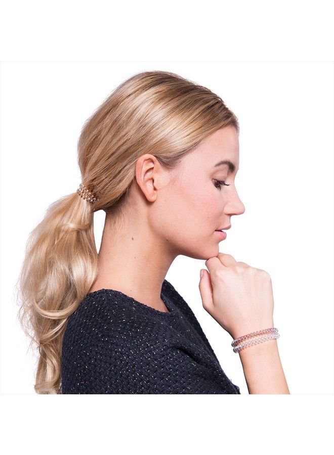 invisibobble SLIM Traceless Spiral Hair Ties - Bronze Me Pretty - Strong Elastic Grip Coil Hair Accessories for Women - No Kink Non Soaking - Gentle for Girls Teens and Thick Hair, 3 Count (Pack of 1) - Image 3