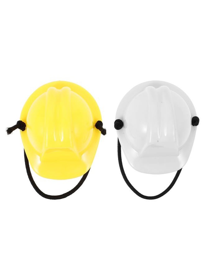 UKCOCO 2pcs Bearded Dragon Hat Mini Pet Snake Hats with Chin Strap Small Reptile Helmet Tiny Pet Hat for Ball Python Small Animal Costume Clothing DIY Doll Crafts Lollipop - Image 1