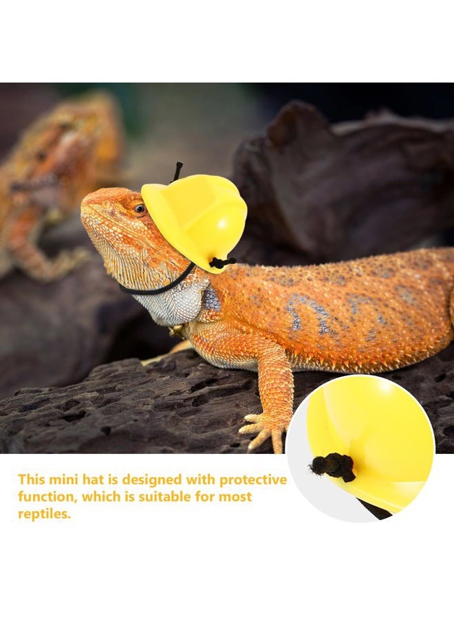 UKCOCO 2pcs Bearded Dragon Hat Mini Pet Snake Hats with Chin Strap Small Reptile Helmet Tiny Pet Hat for Ball Python Small Animal Costume Clothing DIY Doll Crafts Lollipop - Image 5
