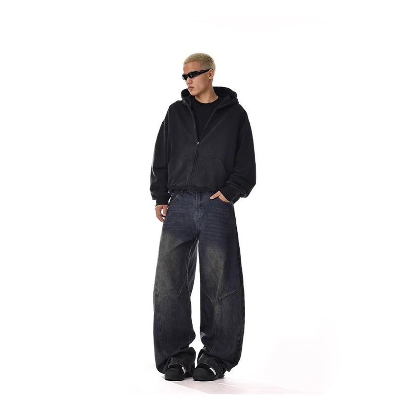 Unisex Classic Denim Jeans Loose Fit Daily Outdoor Wear - Image 5